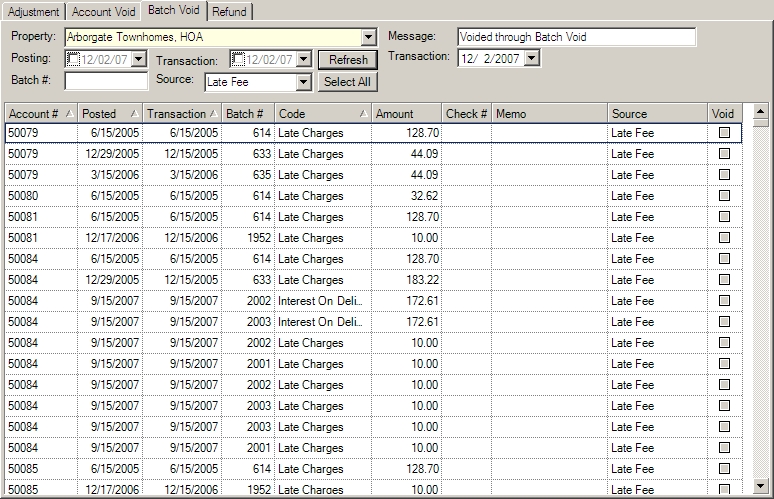 AccountsReceivableadjustmentBatchVoid_V17