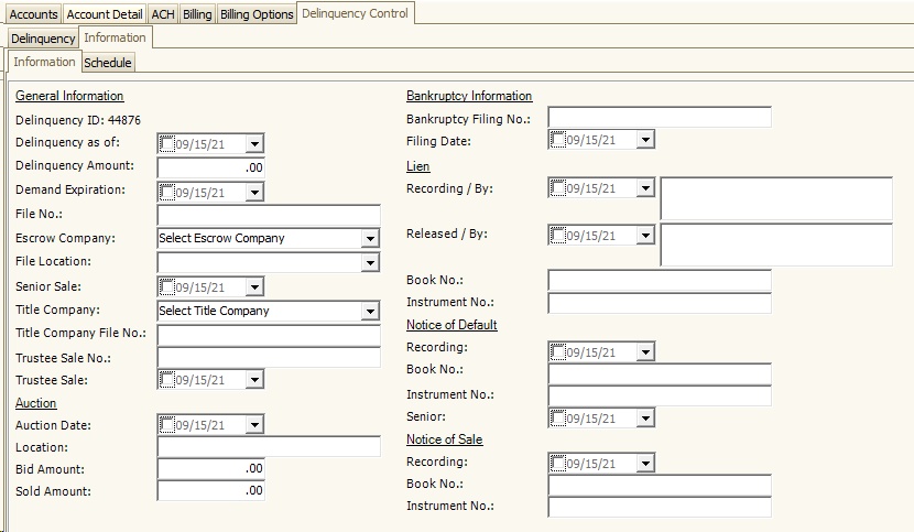 AccountMaintenanceDelinquencyControlInformationv148