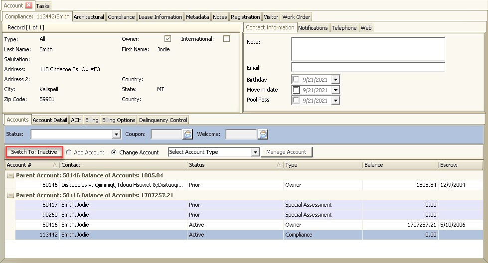 AccountMaintenanceSwitchToInactivev148