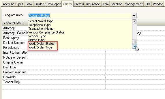 ProgramDefaultsWorkOrderCodesv148